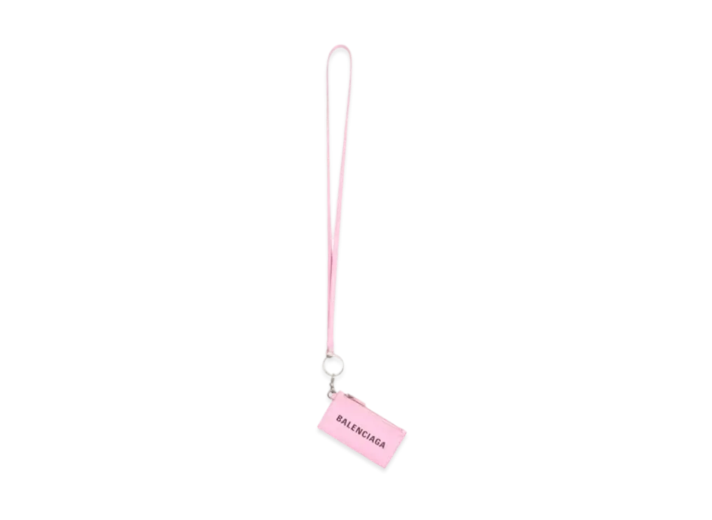BALENCIAGA Cash Card On Keyring "Pink"