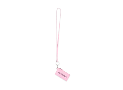 BALENCIAGA Cash Card On Keyring "Pink"