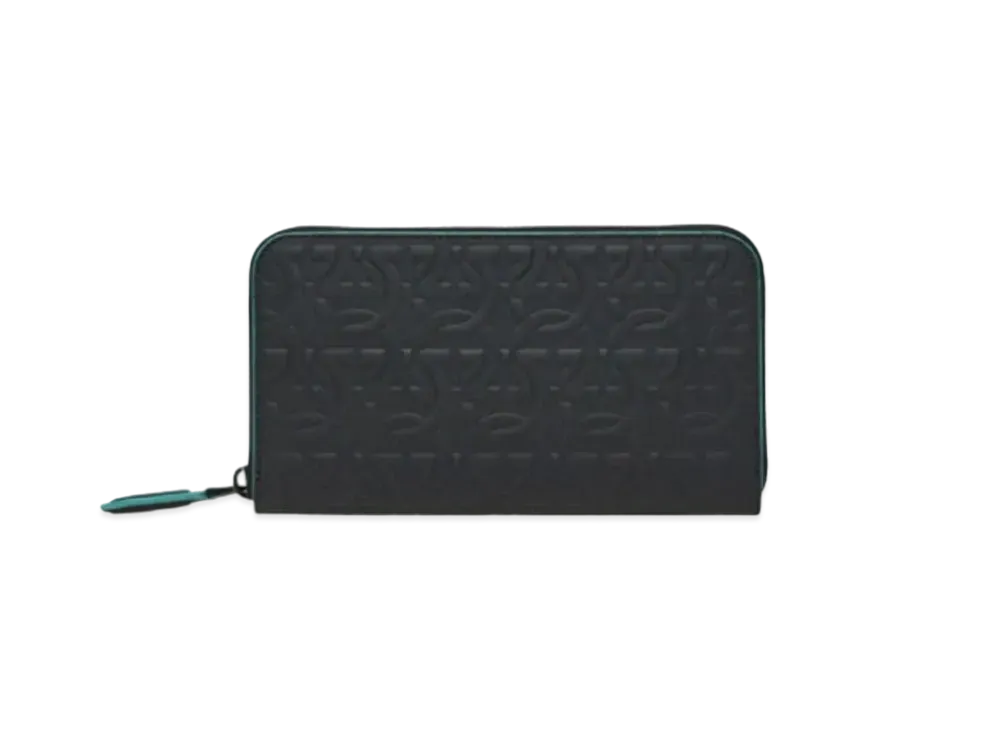 Salvatore Ferragamo Organizer "Tyrone Turquoise/Black"