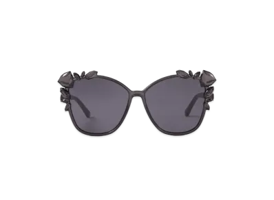 Jimmy Choo Mya Cat Eye Sunglasses With Swarovski Crystals "Grey"