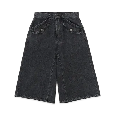 X-Girl Women's Flap Pocket Shorts "Black"