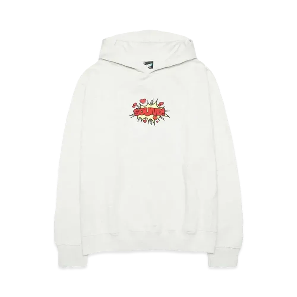 SOUND SHOP balansa Red Comic Sound Hoodie "ASH GRAY"