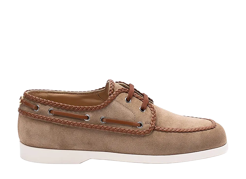 Valentino Garavani Palm Avenue Boat Shoes "Brown"