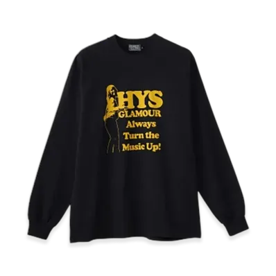 HYSTERIC GLAMOUR Super Kinky Sounds T-Shirt "Black"