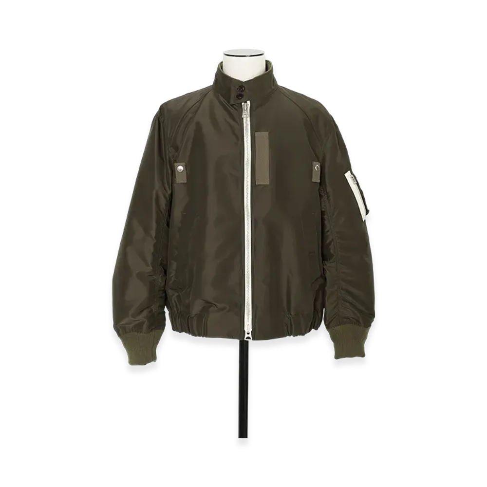 sacai Nylon Twill Blouson "Dark Khaki"