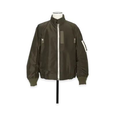 sacai Nylon Twill Blouson "Dark Khaki"