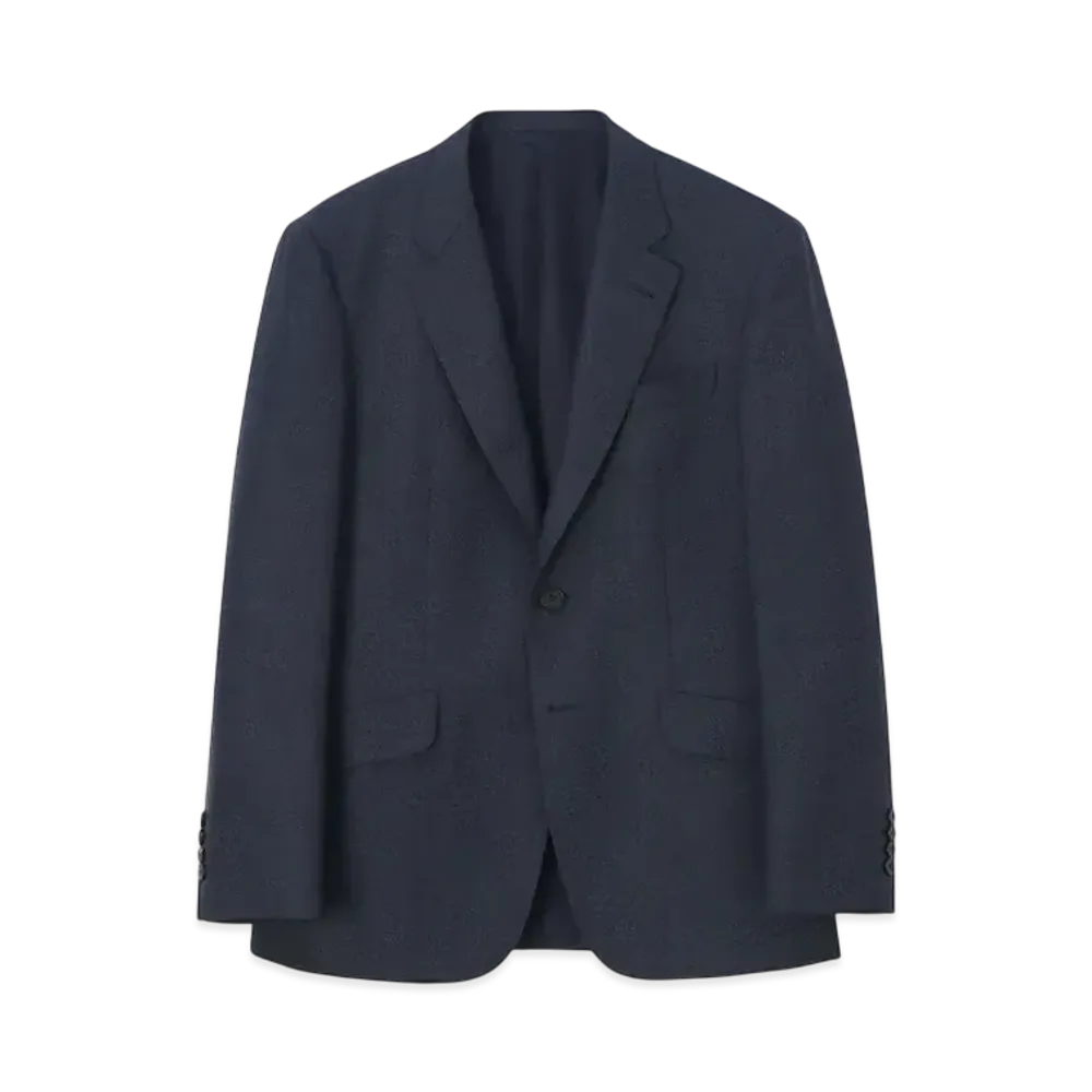 Paul Smith Semi-Plain Wool 2B Suit "Navy"