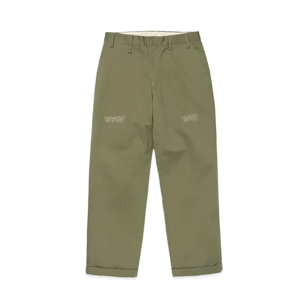 Wasted Youth Chino Pants "Olive Drab" / VERDY
