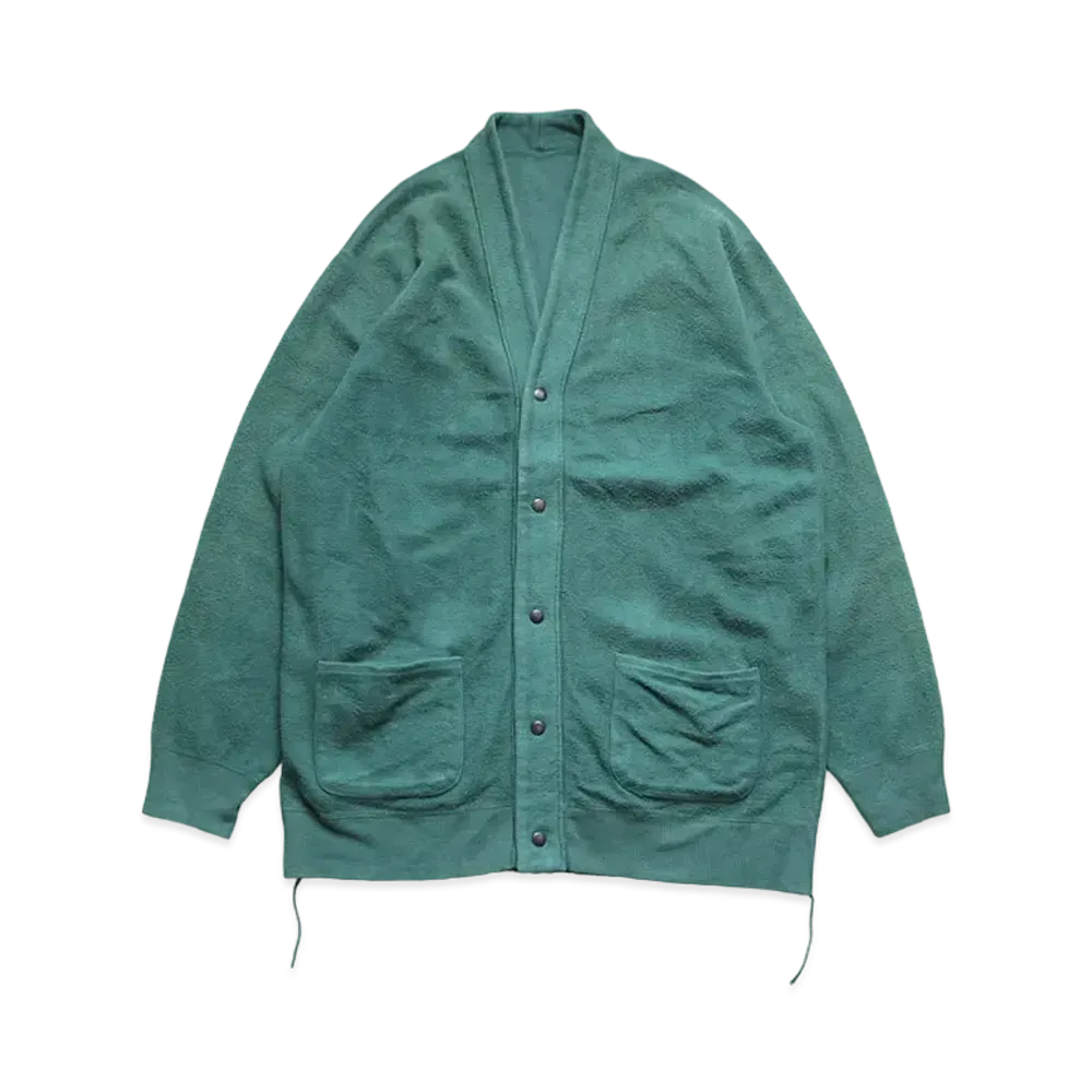 KAPITAL VINTAGE BACK HAIR REVERSIBLE CARDIGAN "Turquoise"