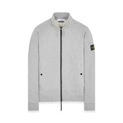 Stone Island 62820 Brushed Cotton Fleece Garment Dyed Full Zip Up Sweatshirt - 23FW "Dust Melange"
