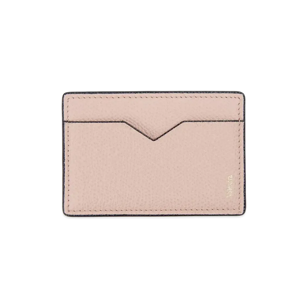 Valextra Card Case Pass Case "Bonne Mine Pink"