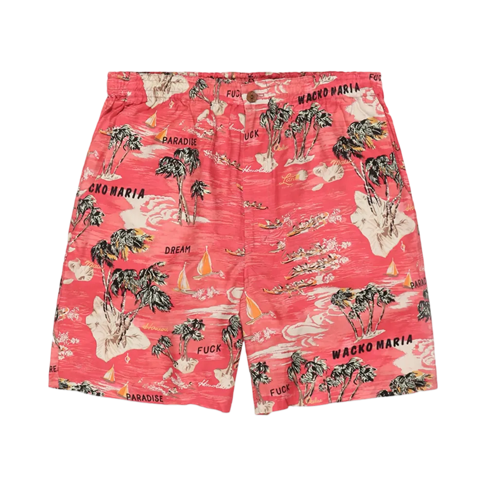 WACKO MARIA Hawaiian Shorts "Red"