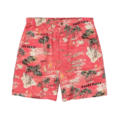 WACKO MARIA Hawaiian Shorts "Red"