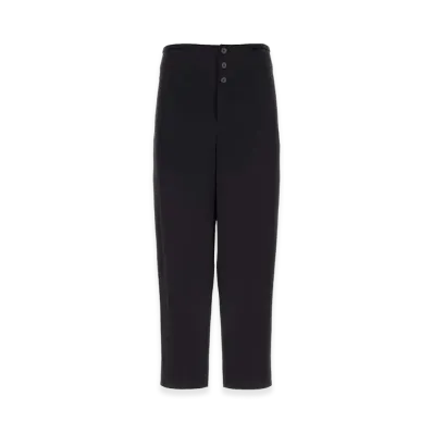 Saint Laurent Midnight Blue Crepe Satin Pant "Blue"