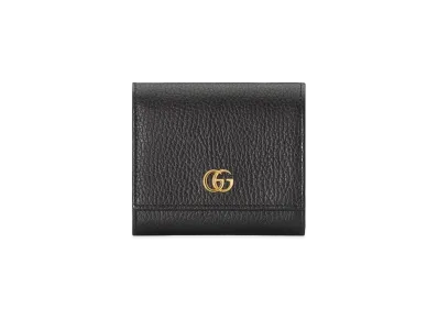 GUCCI GG Marmont Leather Wallet "Black"