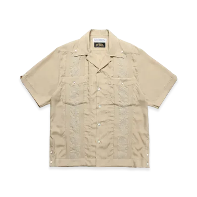 WACKO MARIA x 56 Tattoo Studio Cuba Shirt "Beige"