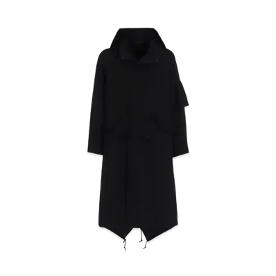 Yohji Yamamoto POUR HOMME Army Gabardine Mods Coat "Black" HO-C06-101-1A24