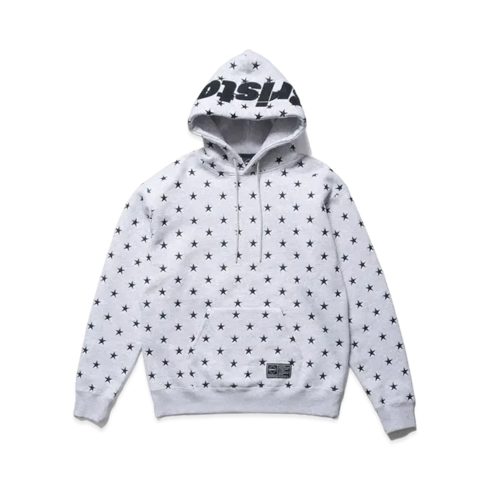 F.C.Real Bristol All Over Star Sweat Hoodie "Gray"