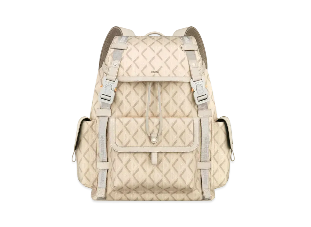Dior Dior Hit The Road Backpack CD Diamond Canvas "Natural"