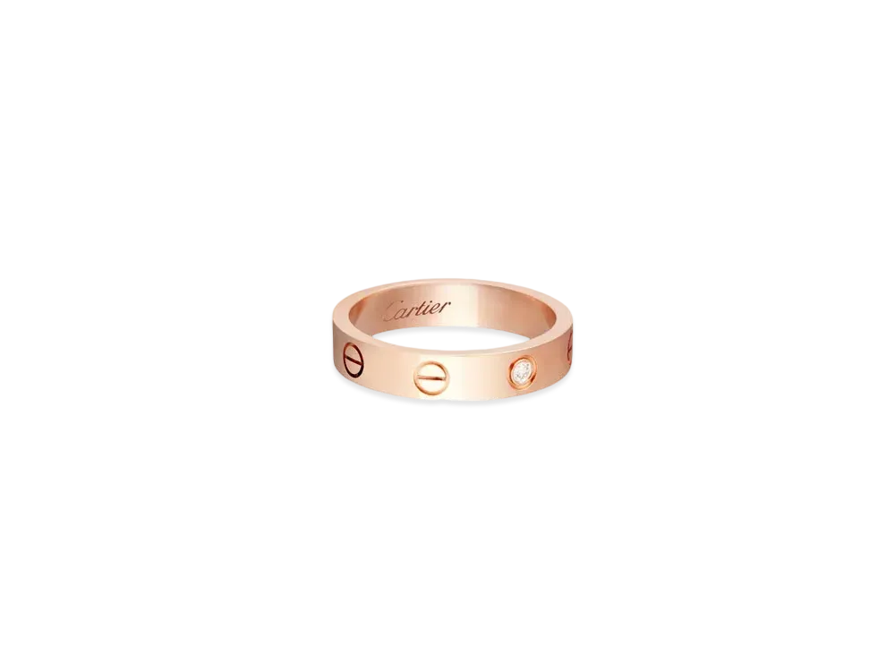 Cartier Love Wedding Band, 1 Diamond