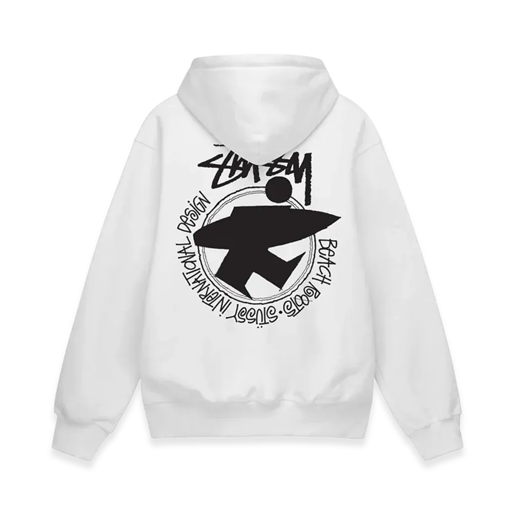 Stussy Beach Roots Hoodie "White"