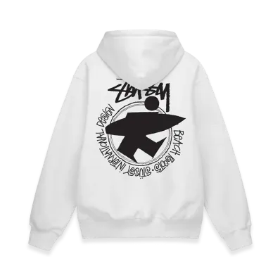 Stussy Beach Roots Hoodie "White"
