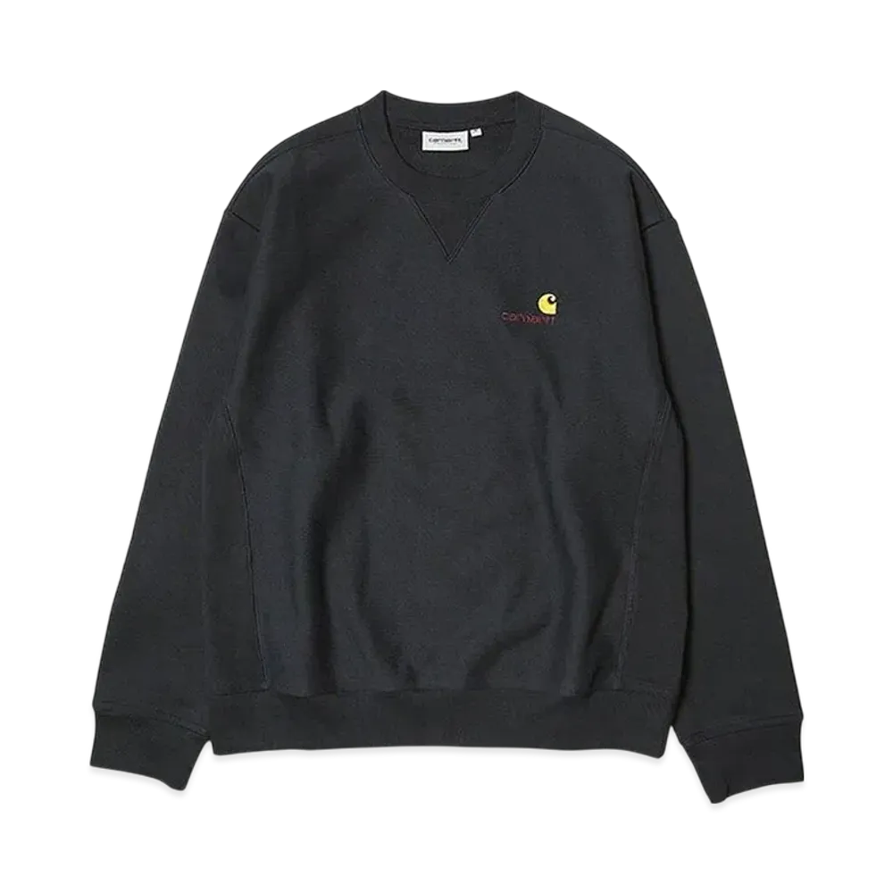 Carhartt WIP American Script Sweatshirt "Black"