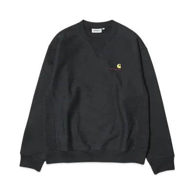 Carhartt WIP American Script Sweatshirt "Black"