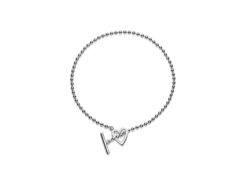 GUCCI Beaded Chain and Necklace with Heart Detail