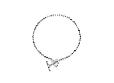 GUCCI Beaded Chain and Necklace with Heart Detail