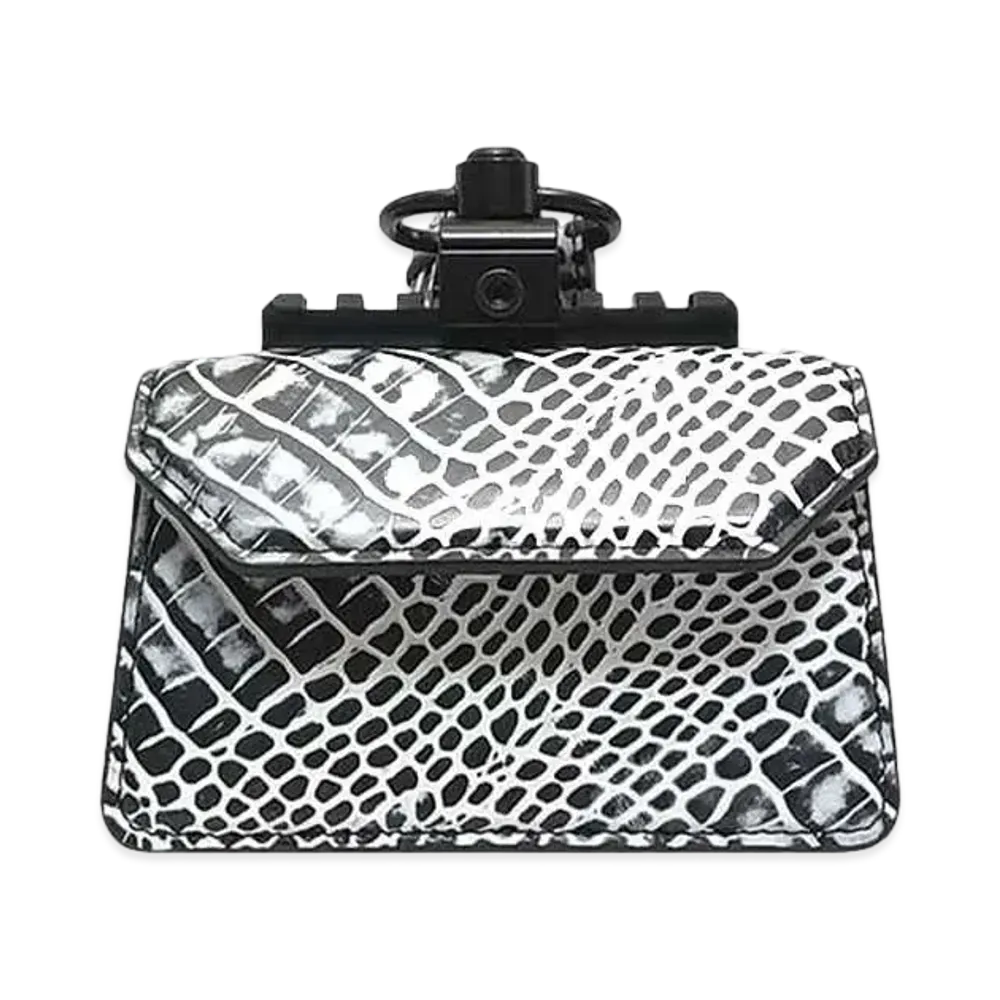 GANIKAWA CROCO HAND BAG(S) "BLACK x WHITE"