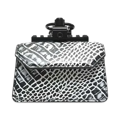 GANIKAWA CROCO HAND BAG(S) "BLACK x WHITE"