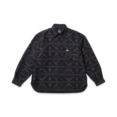 NEW ERA x PENDLETON Long Sleeve Oversized Shirt "Black"