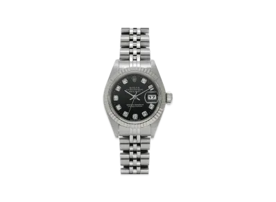 ROLEX Lady-Datejust 10P Diamonds "Black/Stainless Steel/White Gold"