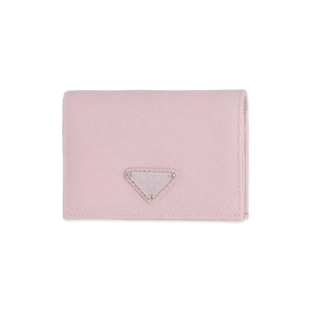 PRADA Small Saffiano Leather Wallet "Pink"