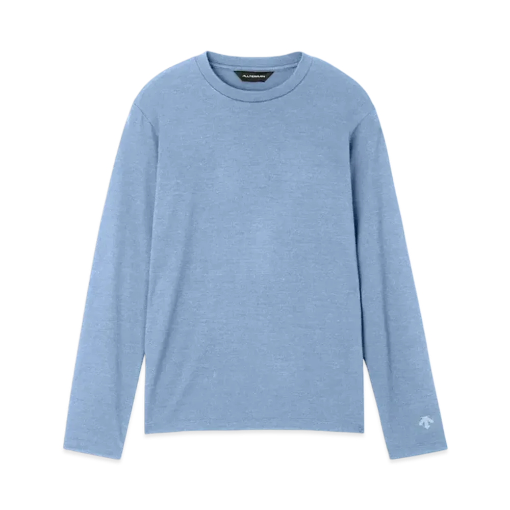 DESCENTE ALLTERRAIN Wool Mix Long Sleeve T-Shirt "Aquamarina"