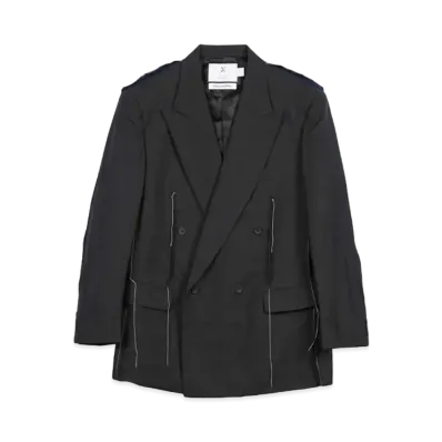 DISCOVERED x EMOTIONAL WORLD Multi Denim Remake Blazer "GREY"