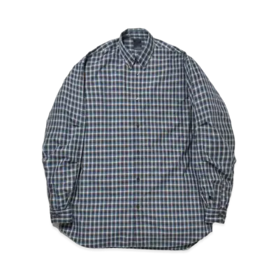 DAIWA PIER39 Tech Button Down Shirts L/S Mini Plaids "Blue"
