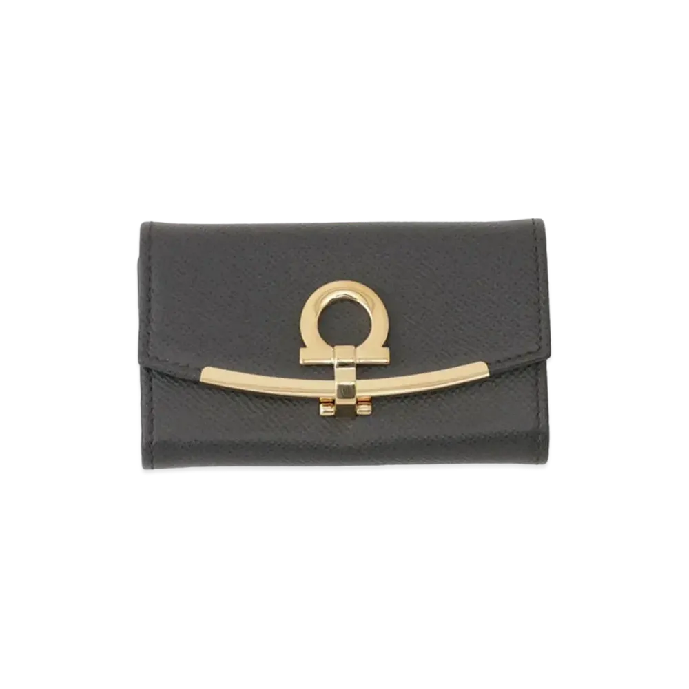 Salvatore Ferragamo Gancini Keyring "Black"