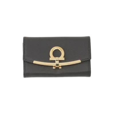 Salvatore Ferragamo Gancini Keyring "Black"