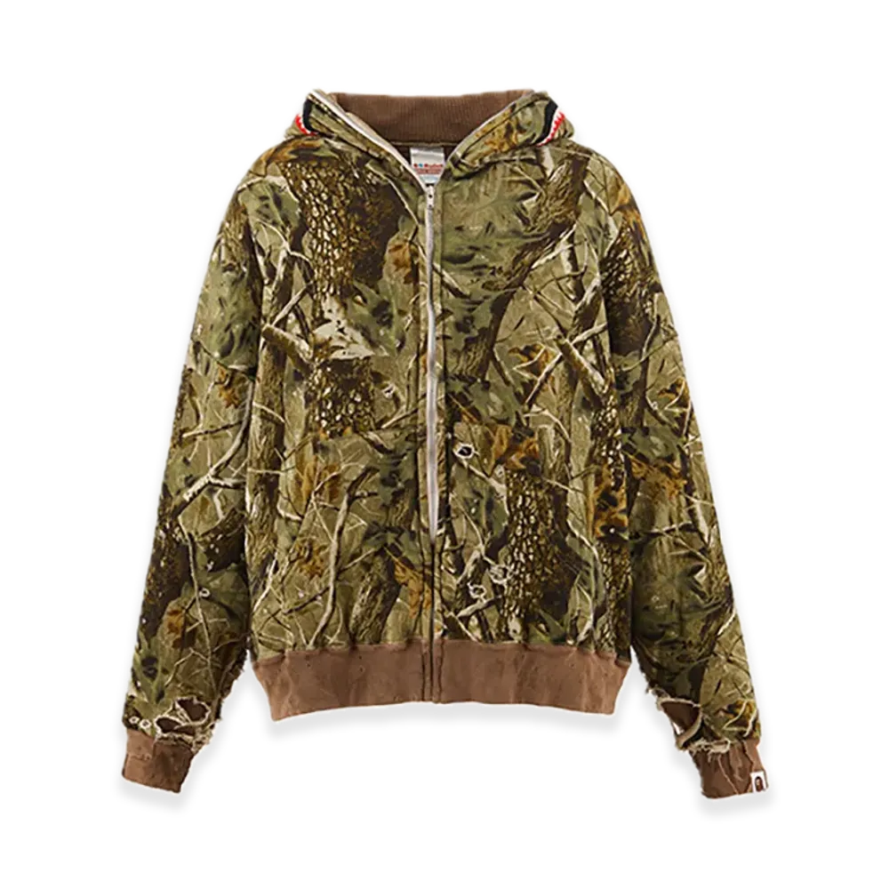 SAINT Mxxxxxx x A BATHING APE BAPE Zip Hoodie Shark "Camo"