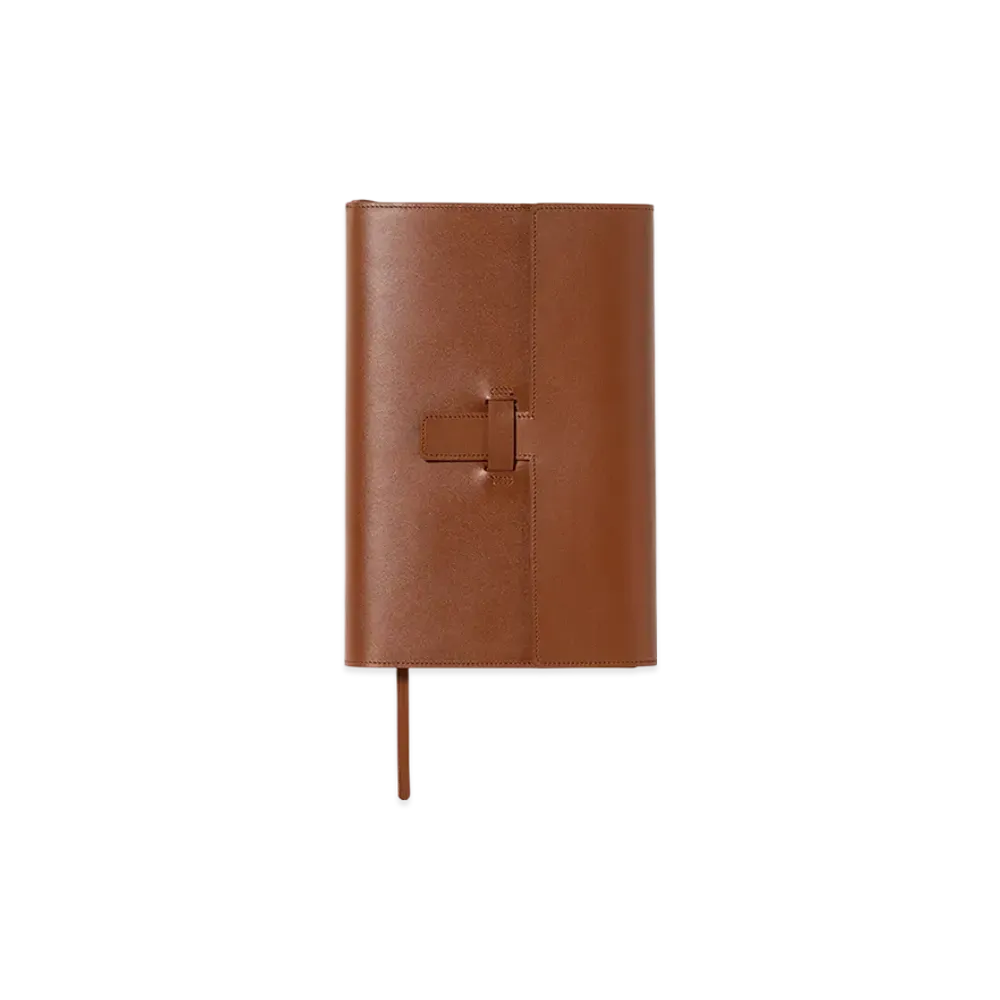 AURALEE Leather Book Cover "Camel Brown"