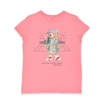 Polo Ralph Lauren Polo Bear Cotton Jersey T-shirt "Peony"