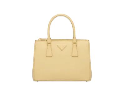 Prada Galleria Saffiano leather Medium Bag "Light Yellow"