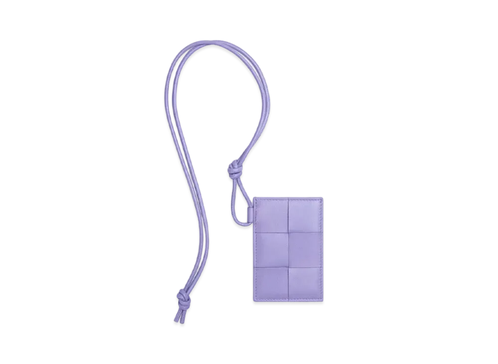 Bottega Veneta Card Case On Strap "Wisteria"