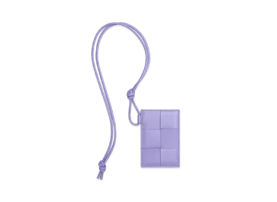 Bottega Veneta Card Case On Strap "Wisteria"