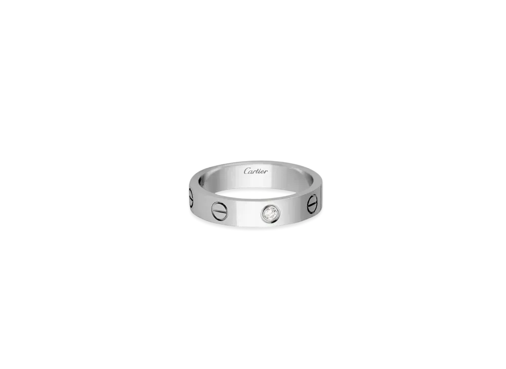 Cartier Love Wedding Band, 1 Diamond