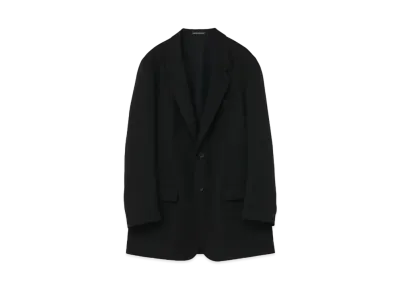 Yohji Yamamoto Pour Homme MAN EMBROIDERY 2BUTTONS SINGLE JACKET "Black"