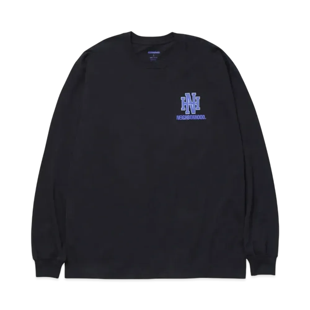 NEIGHBORHOOD NH . Tee LS-8 "Black/Blue"