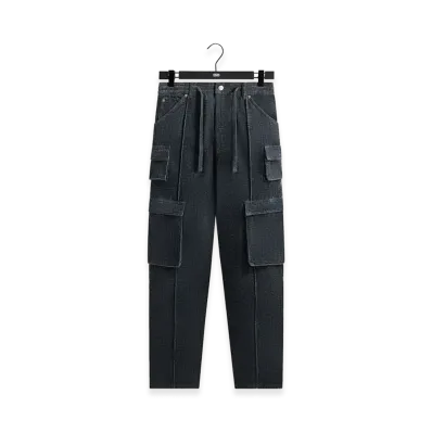 Kith Indigo Velour Zane Cargo Pant "Placid"